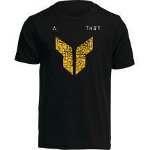 Camiseta juvenil Iconic — Talla M, Negro, Amarillo