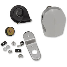 Kit de bocina eléctrica — 12V, cromado