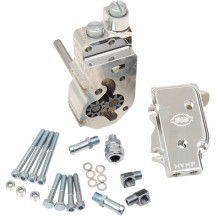 High Volume/High Pressure (HVHP) Polished Billet Oil Pump — '92-'99 style cover, polished aluminum, kit