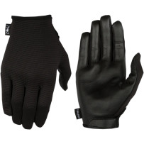 Guantes Stealth con palma de cuero — L, Negro