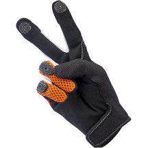 Anza Gloves — XS, Orange, Black