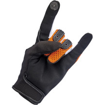 Anza Gloves — M, Orange/Black