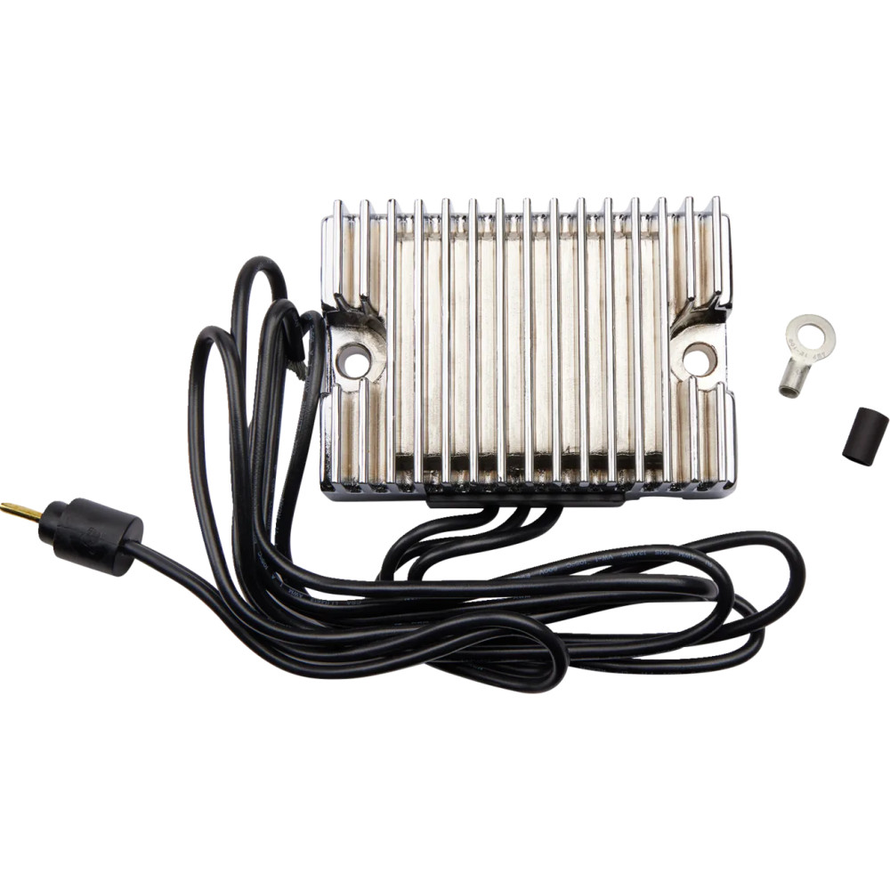 Regulador de voltaje premium — 12V, 22A, Cromo