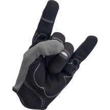 Moto Gloves — M, Gray/Black