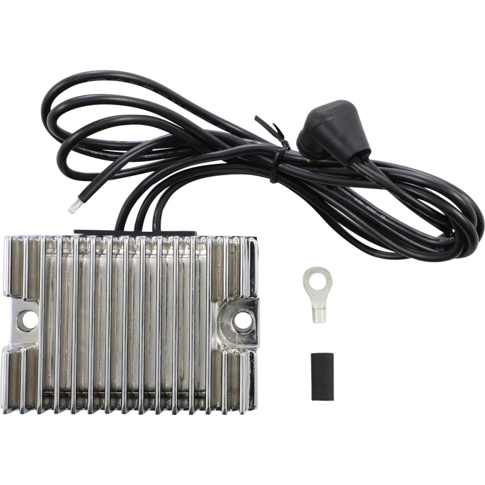 Premium Voltage Regulator — 12V 22A, Chrome