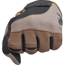 Guantes Moto — Talla S, Marrón, Negro