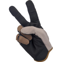Guantes Moto — Talla S, Marrón, Negro
