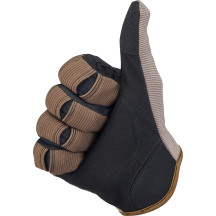 Guantes Moto — Talla S, Marrón, Negro