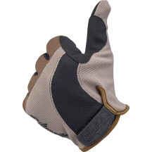 Guantes Moto — Talla S, Marrón, Negro