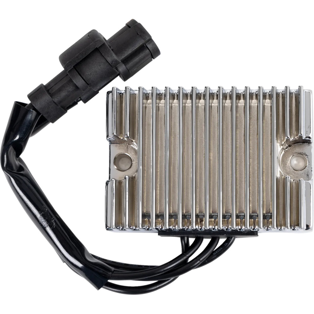 Regulador de voltaje premium — 12V 32A, Cromo