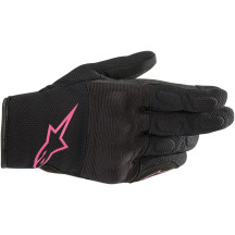 Guantes Stella S-Max Drystar® — Talla L, Negro/Fucsia