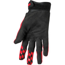 Draft Gloves — Size M, Black, Red