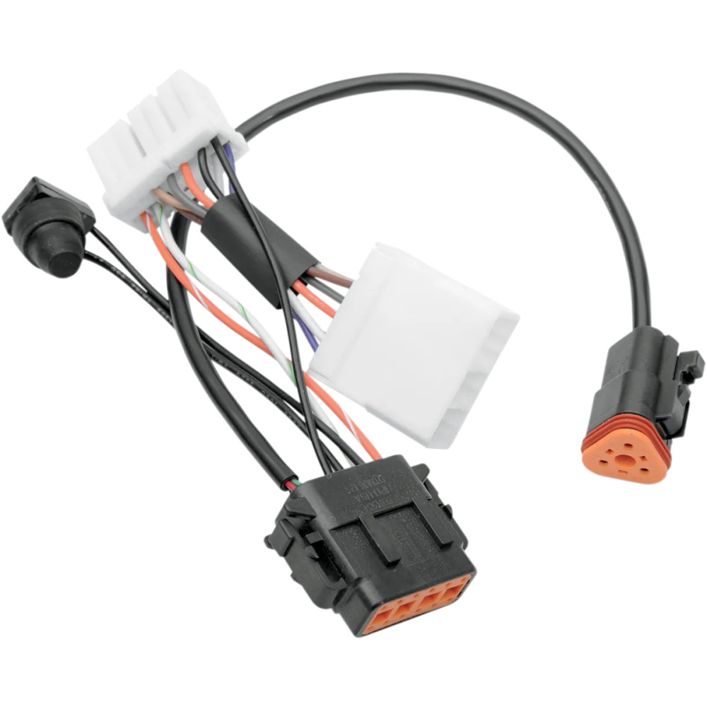 Electronic Speedometer Wiring Harness — Black, fits late-style speedometer to '96-'98 factory main harness