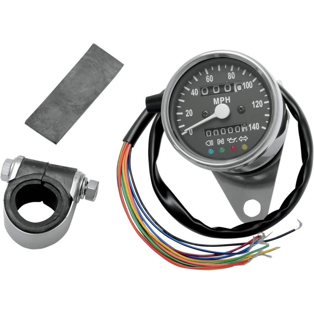 2.4" Mini Mechanical Speedometer with LED Indicators