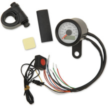 1-7/8" Programmable Metric Speedometer with Indicator Lights