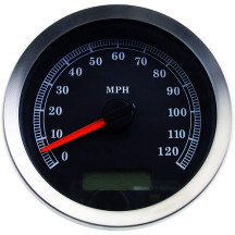 Velocímetro electrónico programable de 4” — 0–193 kph, negro