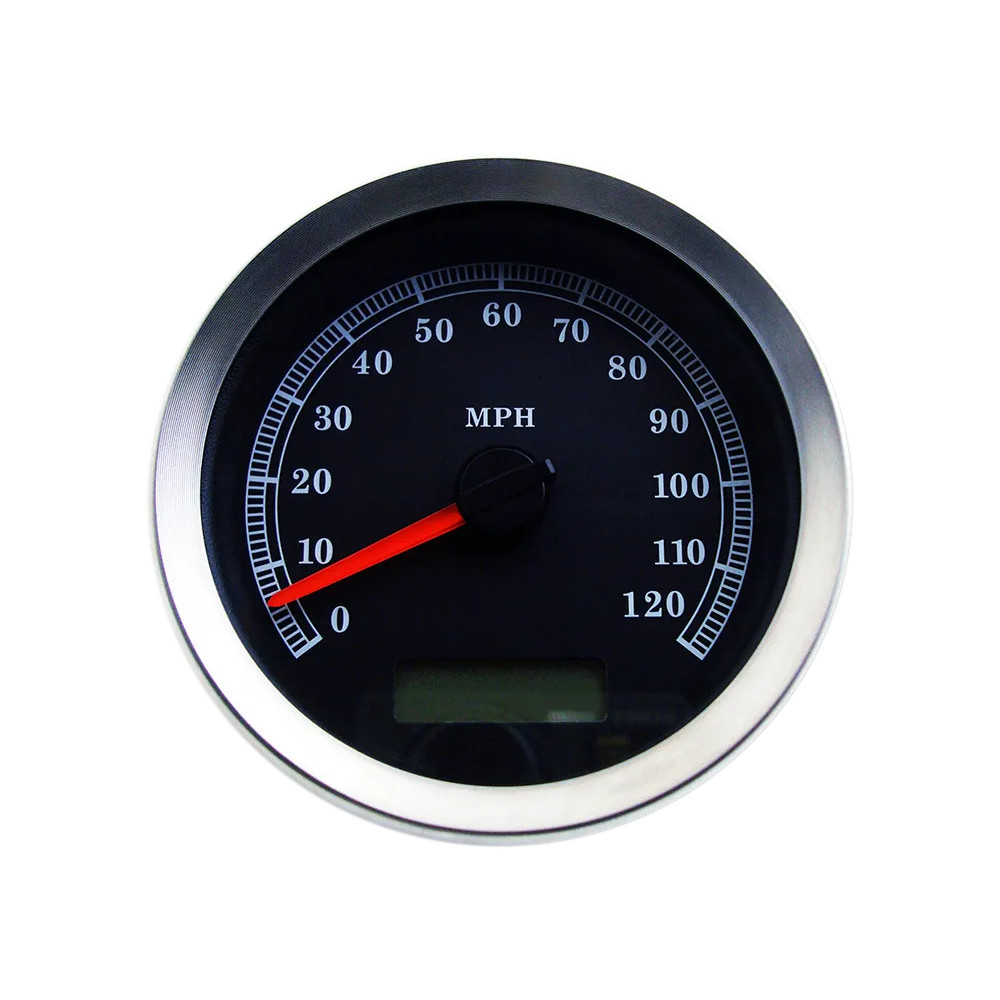 Velocímetro electrónico programable de 4” — 0–193 kph, negro
