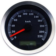 Velocímetro electrónico programable de 4” — 4”, 0–220 km/h, negro