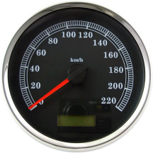 Velocímetro electrónico métrico programable de 5" — 5" (12.7 cm), 0–220 km/h