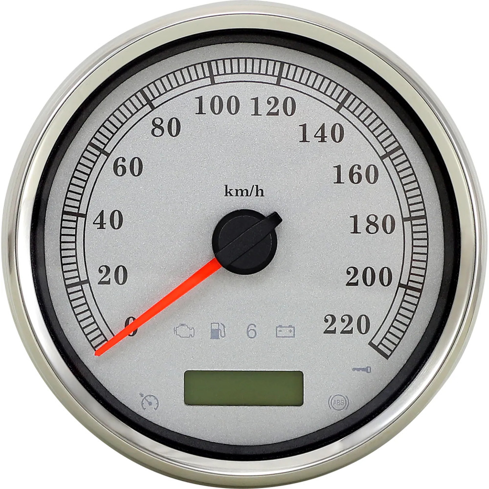 Velocímetro métrico electrónico programable de 5" — 5" (12,7 cm), 0–220 km/h