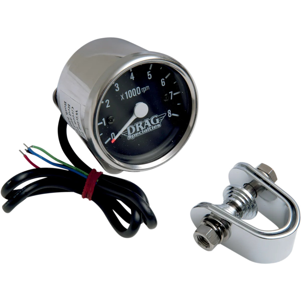 2.4" Mini Electronic 8000 RPM Tachometer — 61 mm (2-13/32"), 0–8,000 rpm, Black face
