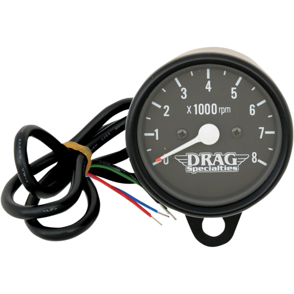 Tacómetro electrónico mini 2.4" 8000 RPM — 61 mm, 0–8,000 rpm, negro