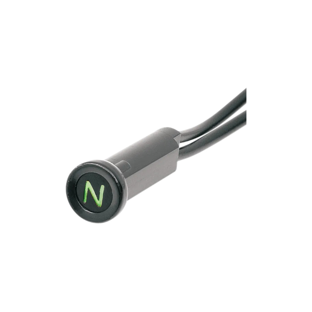 Luz indicadora Snap-In — 0.3" de diámetro, lectura verde