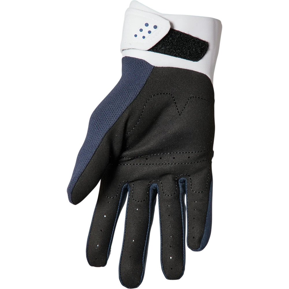 Guantes Spectrum para mujer — Talla S, azul medianoche/blanco