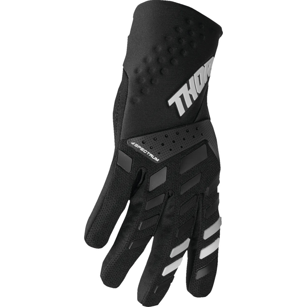 Guantes Spectrum para mujer — Talla M, negro/blanco