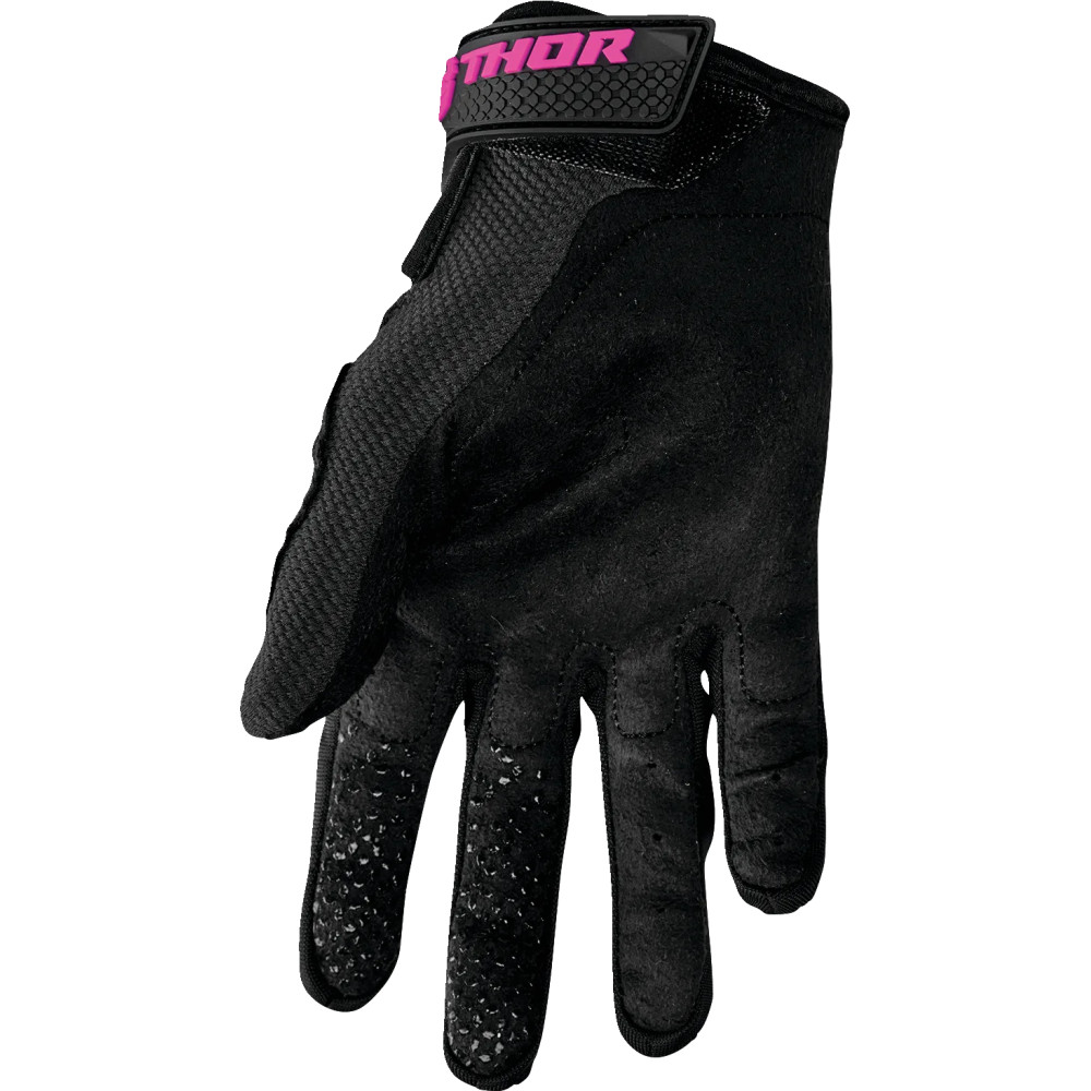 Guantes Sector para mujer — Talla L, Negro, Rosa