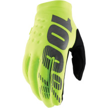 Guantes Brisker Juvenil — S, Juvenil, amarillo fluorescente/negro