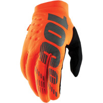 Guantes Juveniles Brisker — Juvenil XL, Naranja/Negro