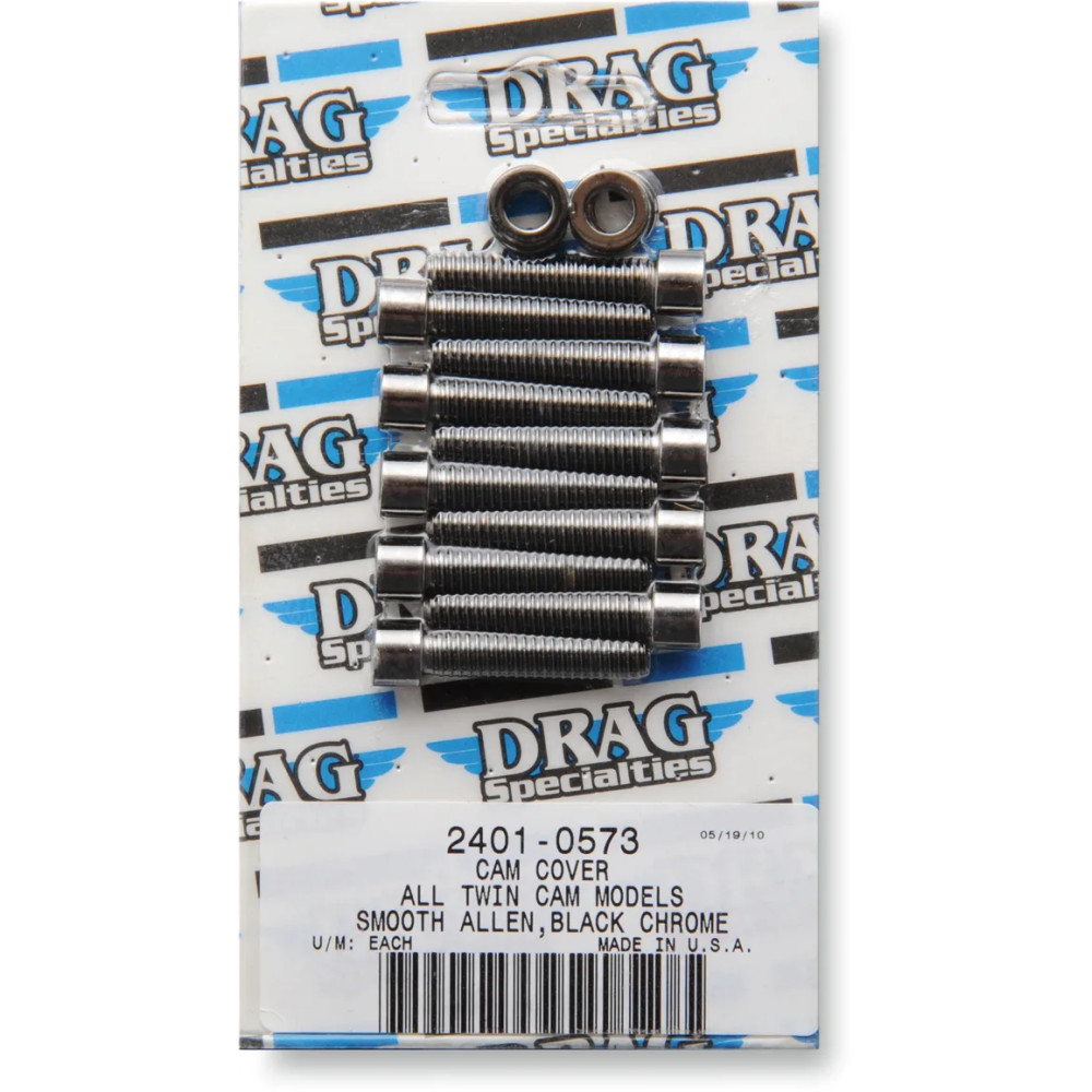 Cam Cover Bolt Kit — Black, Chrome, Socket-head Cam Cover Bolt Kit — Black, Chrome, Socket-head