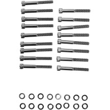 Primary Cover Bolt Kit — MK685BK, Primary cover, Black/Chrome