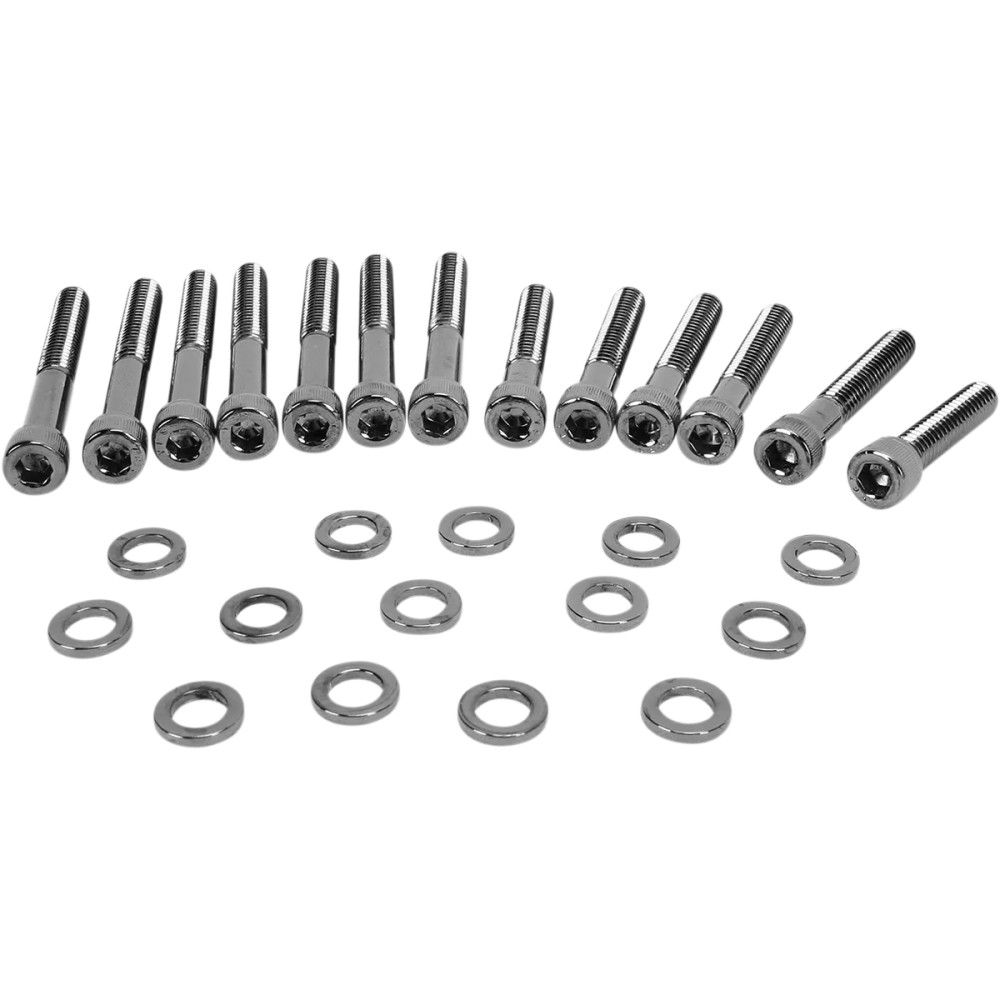 Kit de pernos para tapa de árbol de levas — Negro, cromo