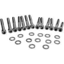 Cam Cover Bolt Kit — Black, Chrome