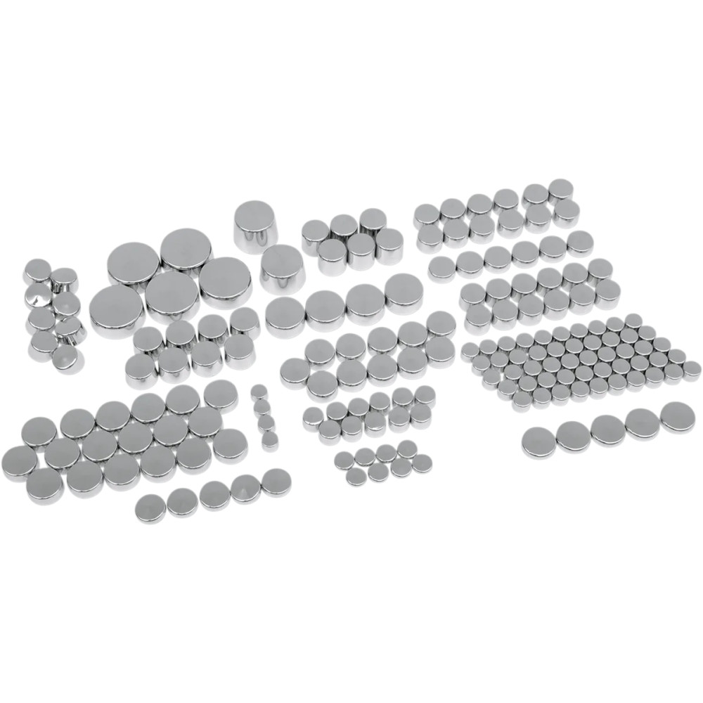 Kit Deluxe de cubiertas para pernos del motor — Cromo