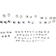 Kit estándar de cubiertas para pernos del motor — cromado, kit