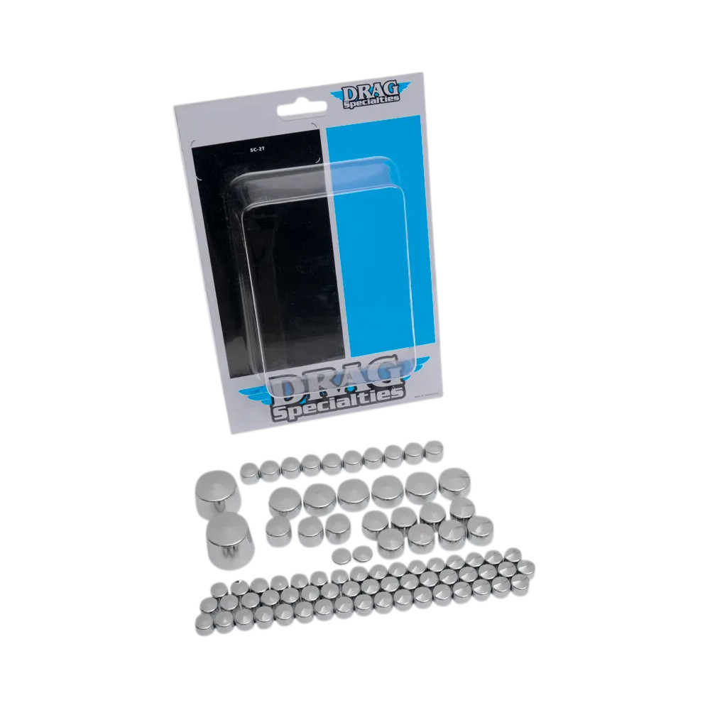 Kit estándar de cubiertas de pernos de motor — Motor, cromo