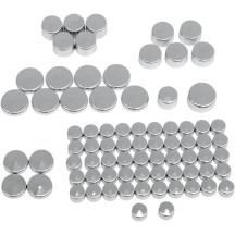 Standard Engine Bolt Cover Kit — Chrome, Silver