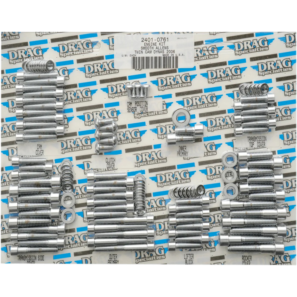 Kit completo de pernos para motor — Motor completo, cromado