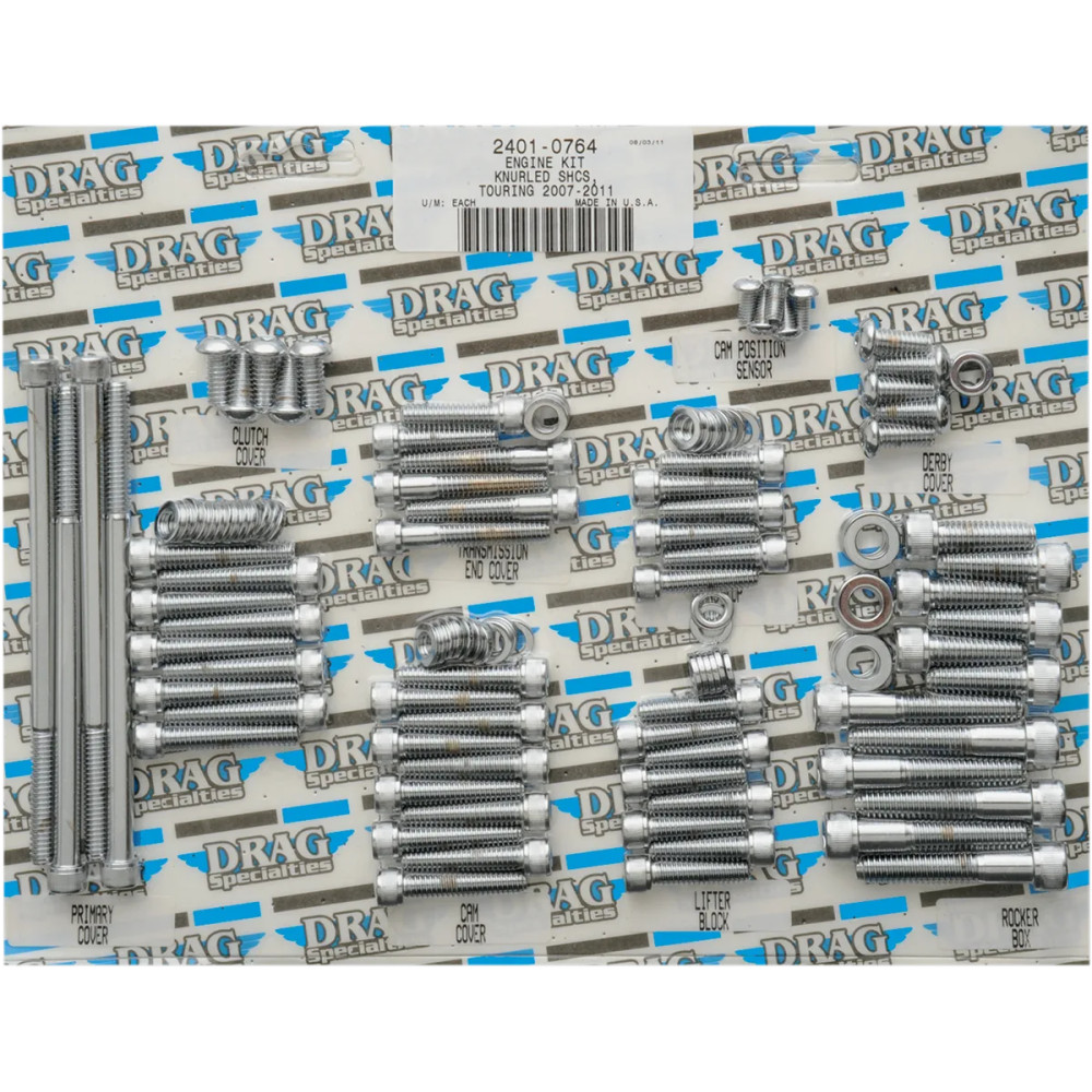 Kit de Pernos de Motor Completo — Cromado