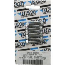 M-Eight Bolt Kit — Chrome, Silver