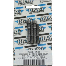 M-Eight Bolt Kit — Transmission side cover, Black, Chrome