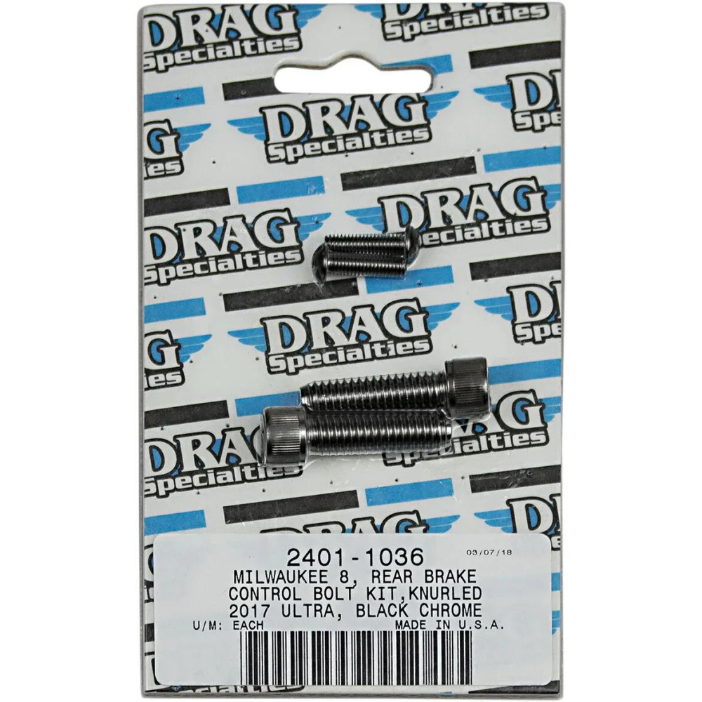 M-Eight Bolt Kit — Black, Chrome