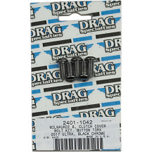 M-Eight Bolt Kit — Clutch Cover, Black, Chrome