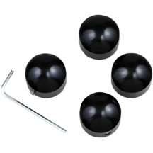 Cubiertas de pernos de culata fundidas — juego de 4, negro brillante