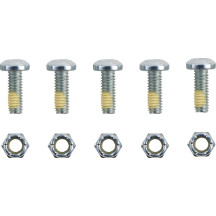 Brake Rotor Hardware Kit — 5/16-18 thread, 22.2 mm (7/8"), Silver, Zinc