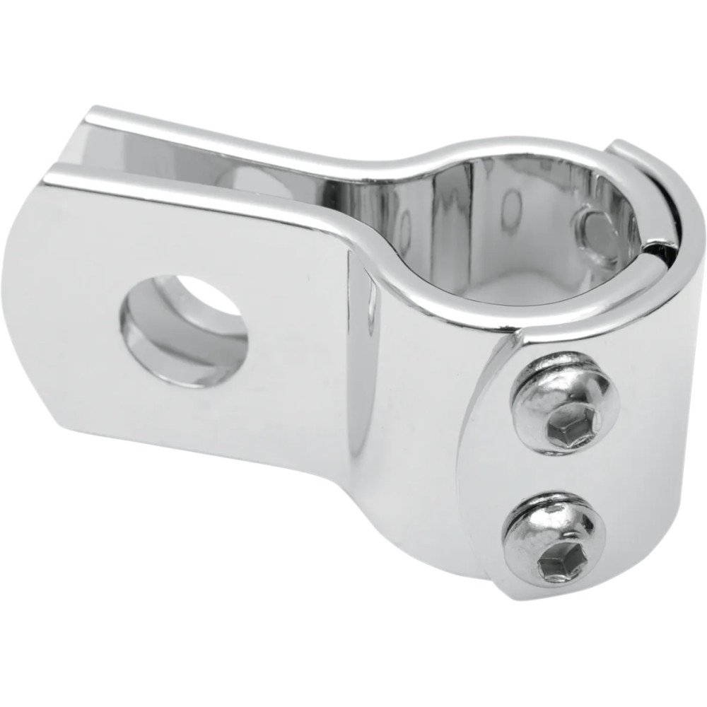 Three-Piece Frame Clamp — 1/2\" mounting hole, Chrome