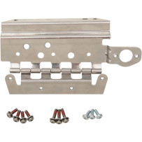 Replacement Saddlebag Lid Hinge Kit — Silver, Right